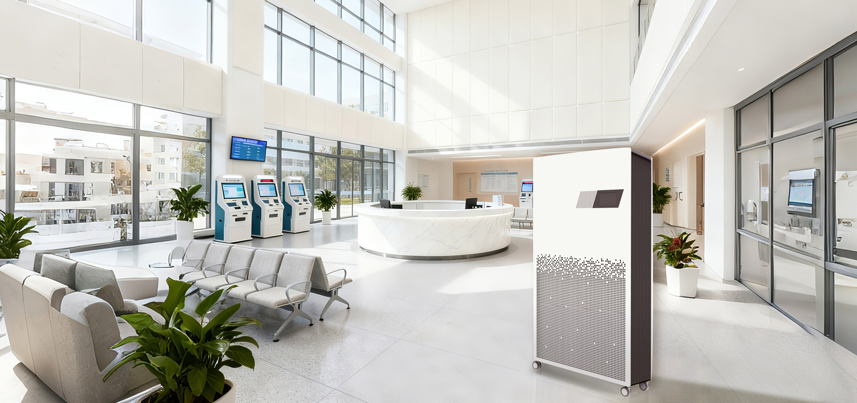 UV-C-Luftreiniger f&uuml;r Krankenh&auml;user