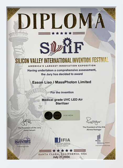 硅谷国际发明创新节（ Sviif ）金奖